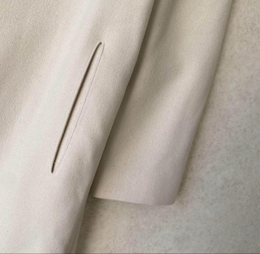 デプレ 定価71280円 ファー付フード ウール コート 3WAY 白