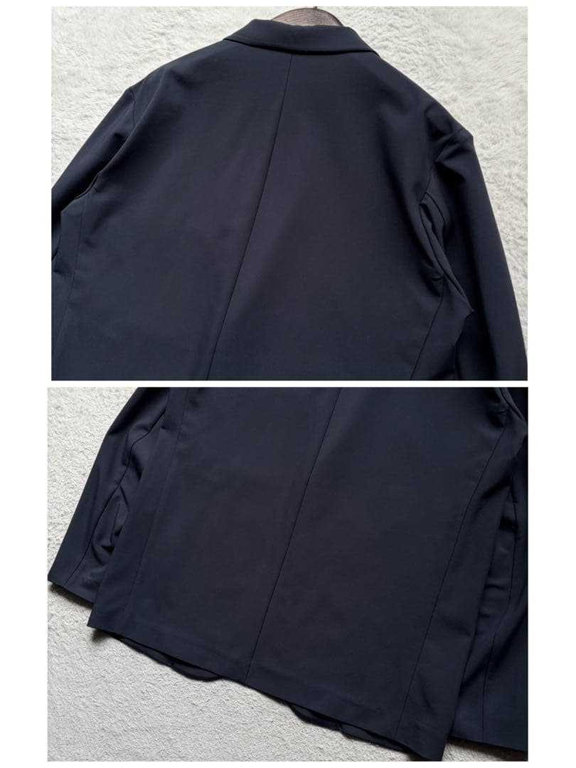 極美品✨デサントオルテライン テックテーラードジャケット ジャージ ネイビー L