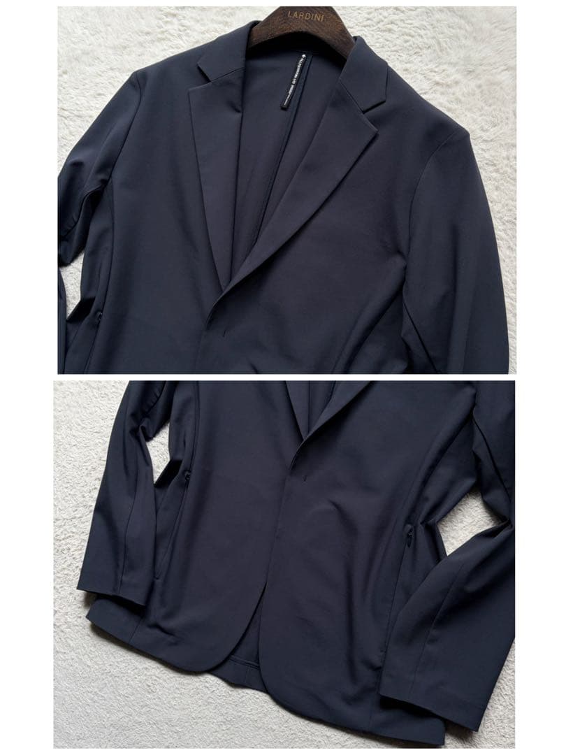 極美品✨デサントオルテライン テックテーラードジャケット ジャージ ネイビー L