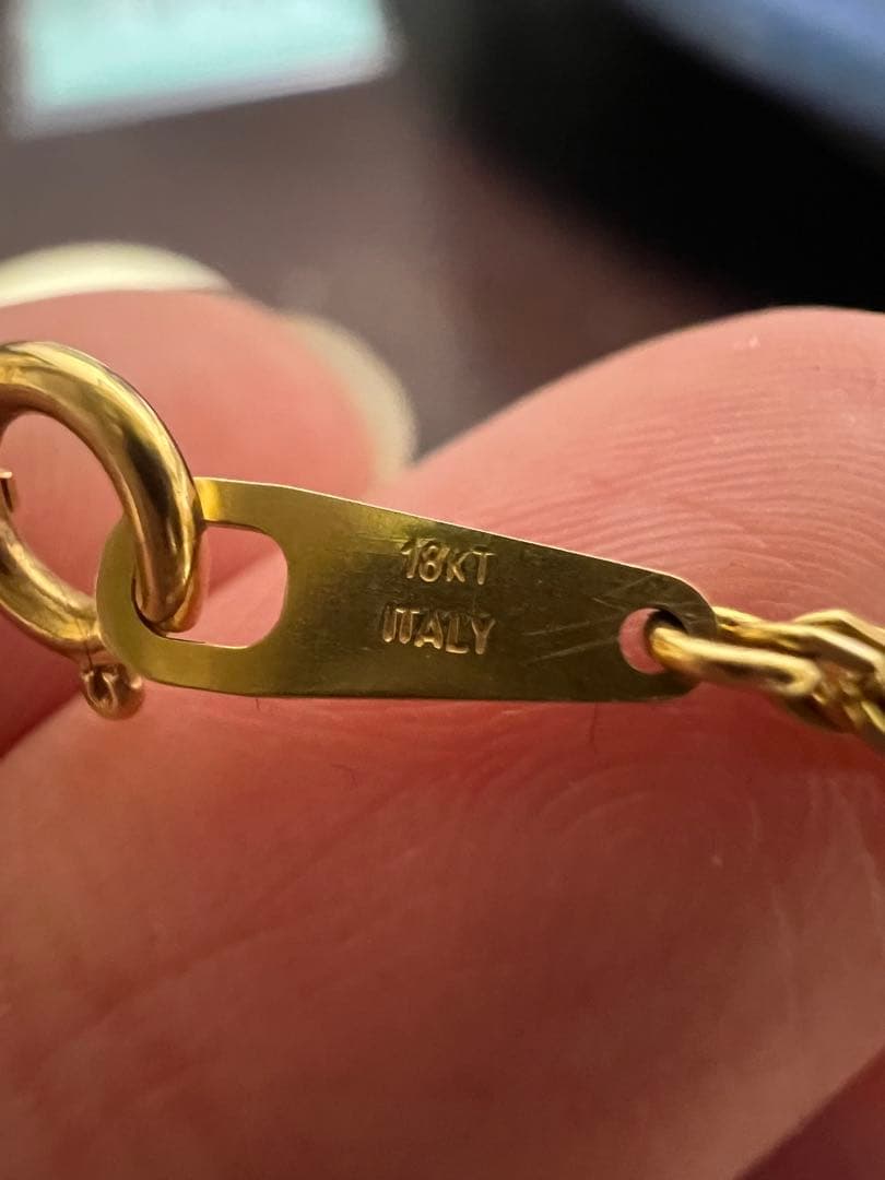 K18 18金　750 18KT ロープ　ネックレス　7g 大幅なお値下げ不可