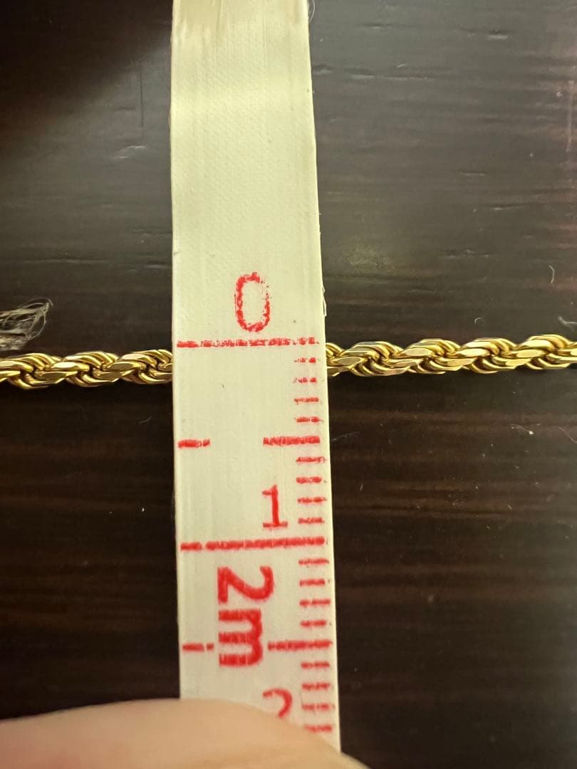 K18 18金　750 18KT ロープ　ネックレス　7g 大幅なお値下げ不可