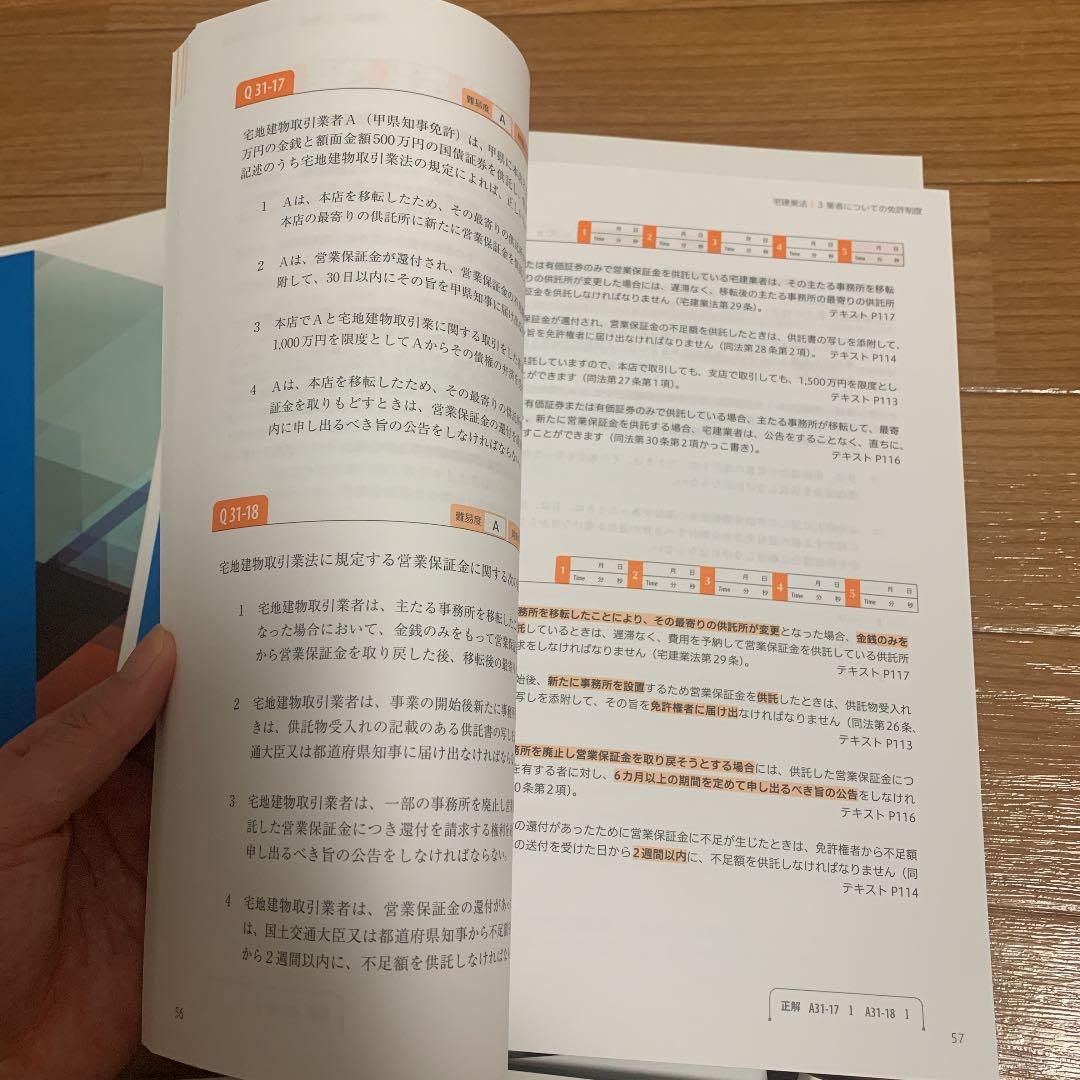 【宅建　フォーサイト】テキスト、問題集専用ノート、DVD、合格カード他　2020