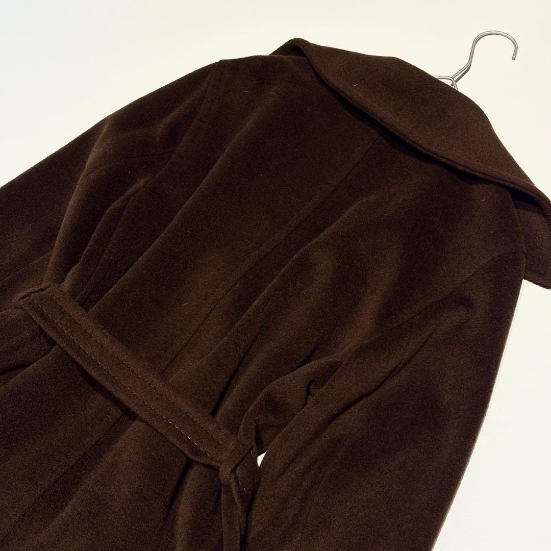 マックスマーラ マニュエラ カシミヤ ベルテッドコート 大きいサイズ 42