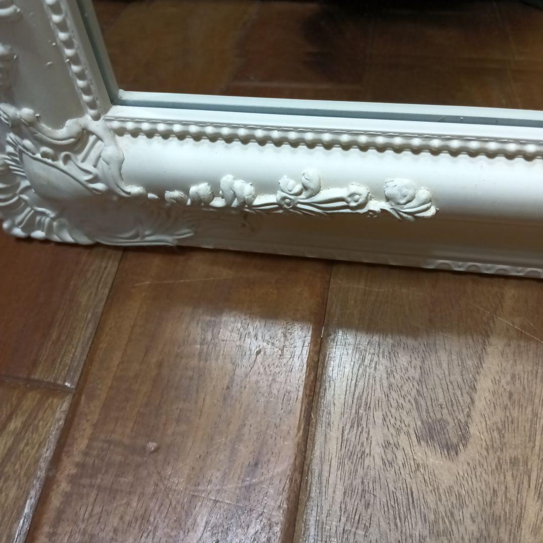 アンティーク ウォールミラー 壁掛け 鏡 シャビー 高級感 姿見 52×72