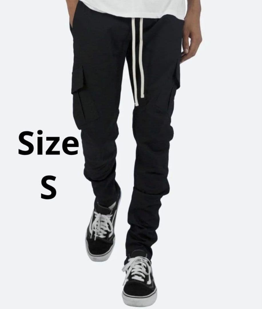 パンツ mnml ZIP CARGO DRAWCORD PANTS / BLACK7