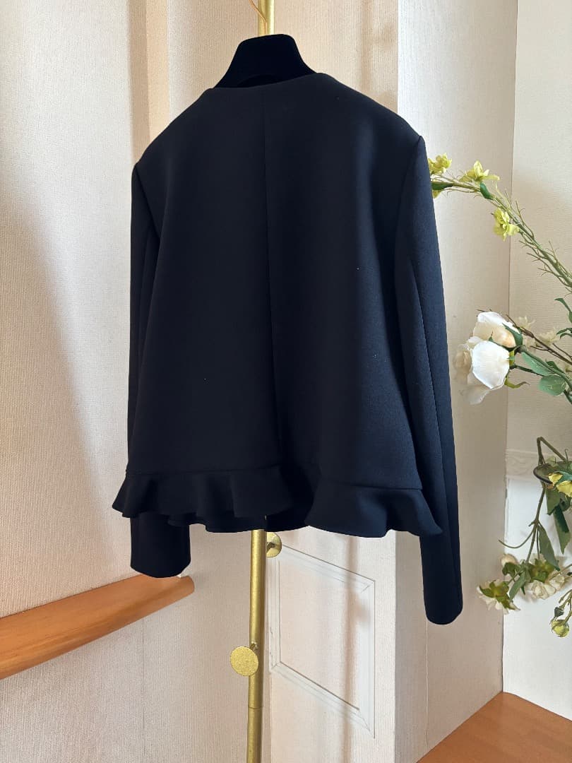 ヨーコチャン ♡ペプラム♡ジャケット♡ノーカラー♡40