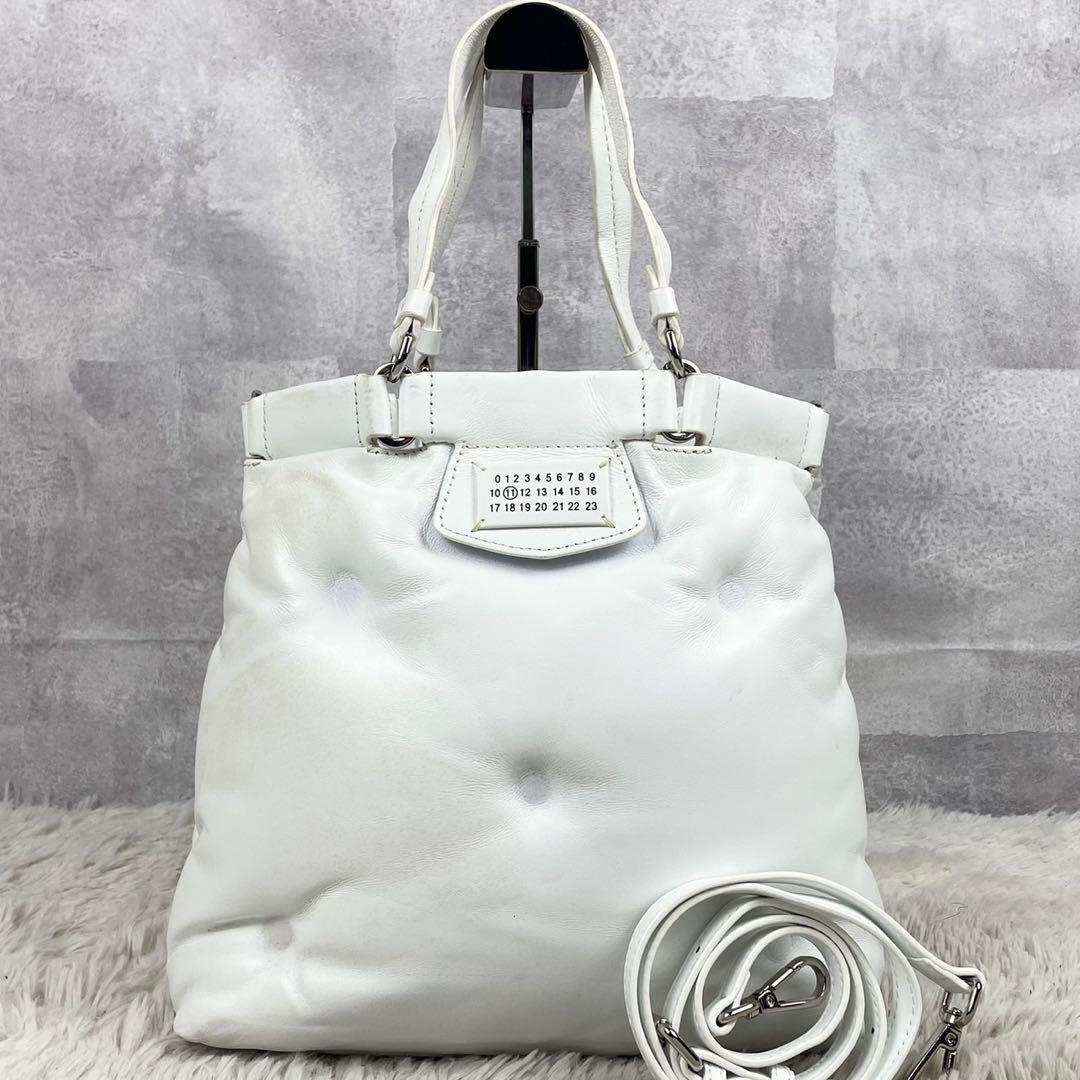 A4可 美品 メゾンマルジェラ レザー 2WAY ショルダーバッグ グラムスラム