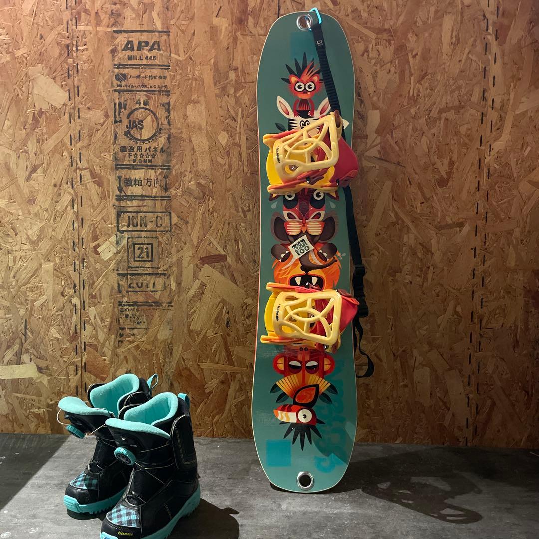 【3点セット】Salomon キッズ スノーボード 100センチ