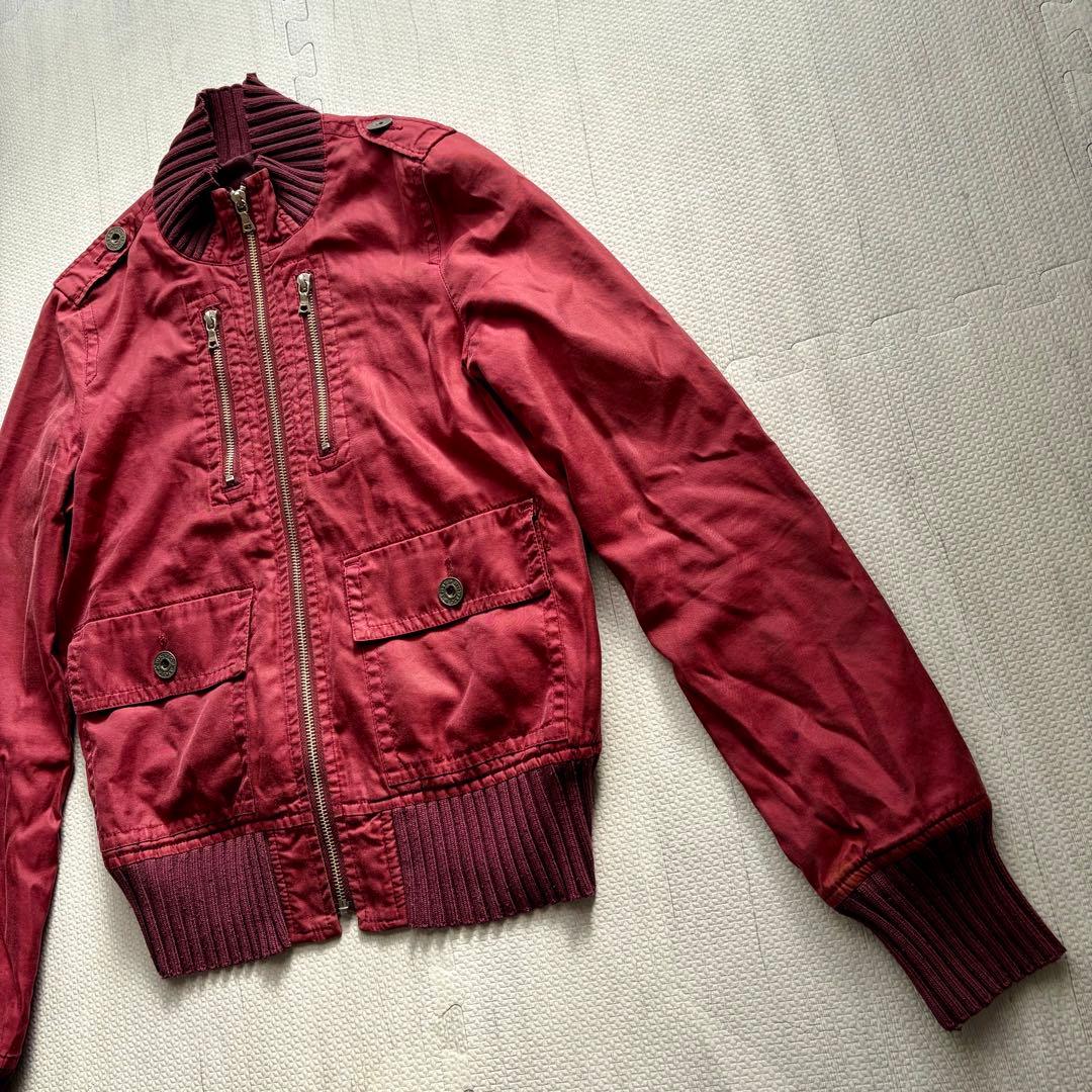 HYSTERIC GLAMOUR スカジャン 刺繍 ジャケット ボルドー