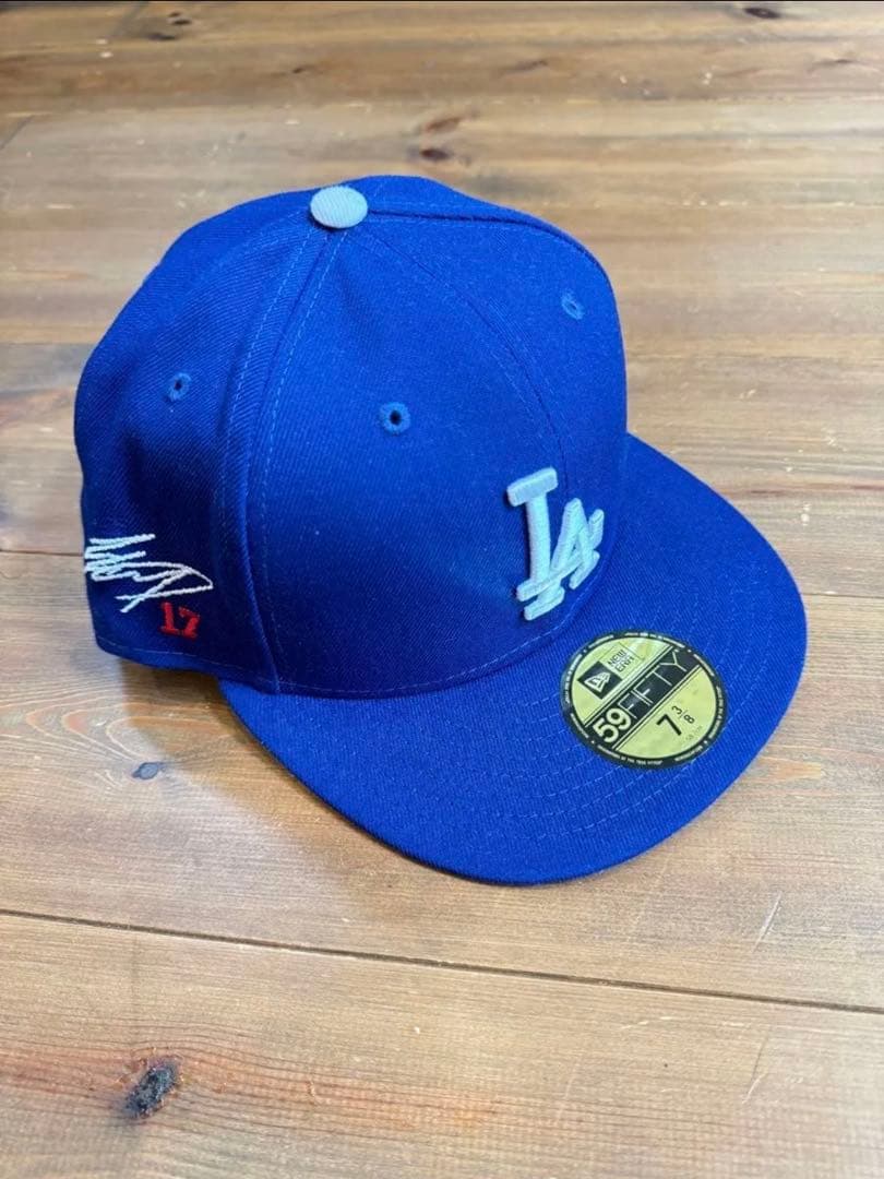 ドジャース　大谷翔平 サイン&背番号入り ニューエラ キャップ 7 3/8