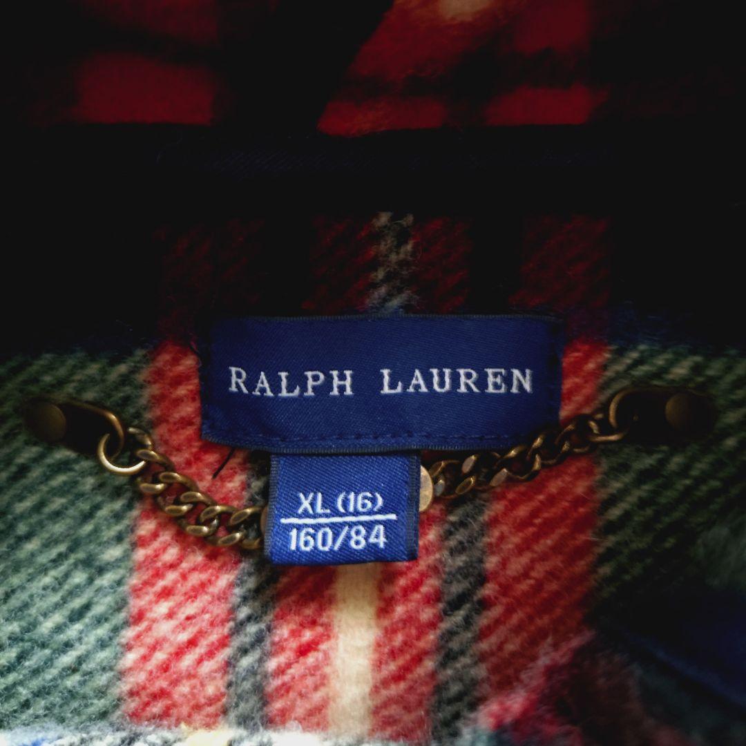 美品 Polo Ralph Lauren チェック ダッフルコート 160 XL