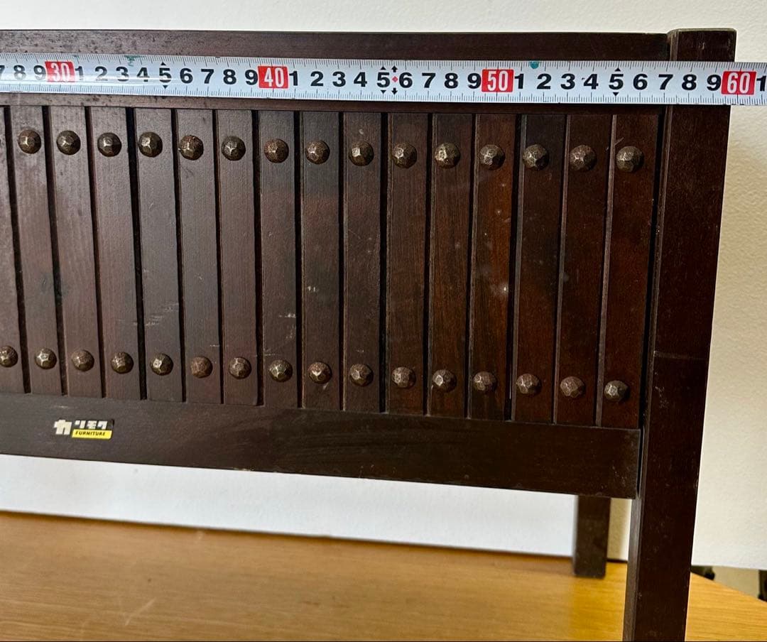 オールドカリモク 本棚 プランター 収納棚 鋲打ち ヴィンテージ アンティーク