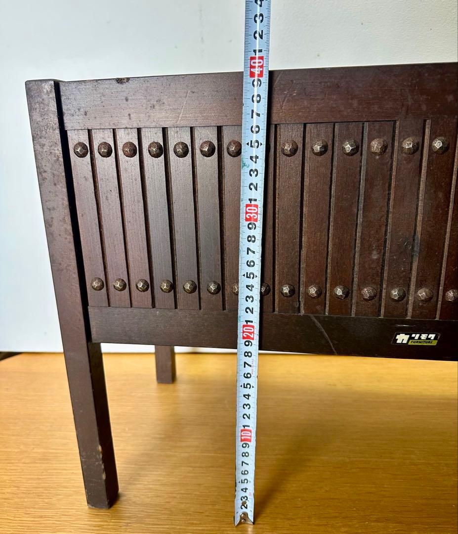 オールドカリモク 本棚 プランター 収納棚 鋲打ち ヴィンテージ アンティーク