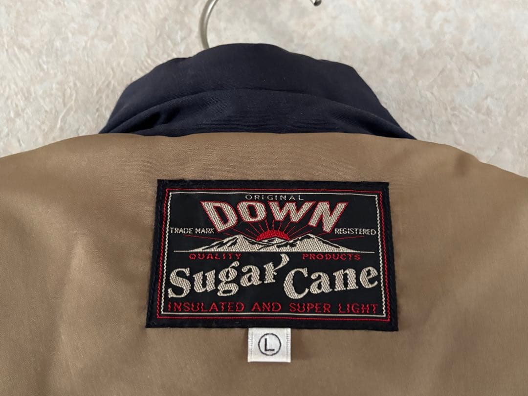 Sugar Cane ダウンベスト ネイビー
