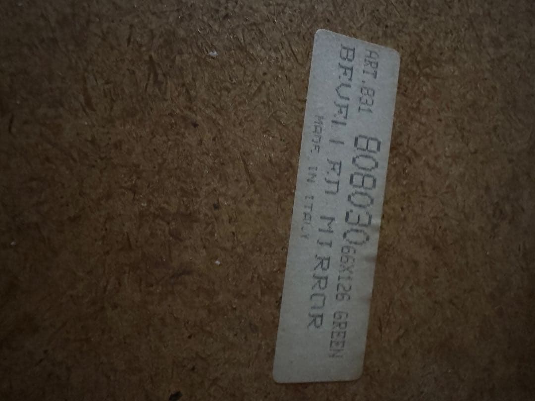 .*.様 イタリア製　ベベルミラー　全身鏡 金色装飾