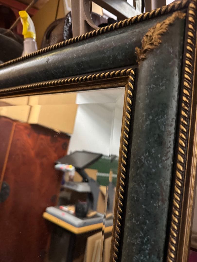 .*.様 イタリア製　ベベルミラー　全身鏡 金色装飾