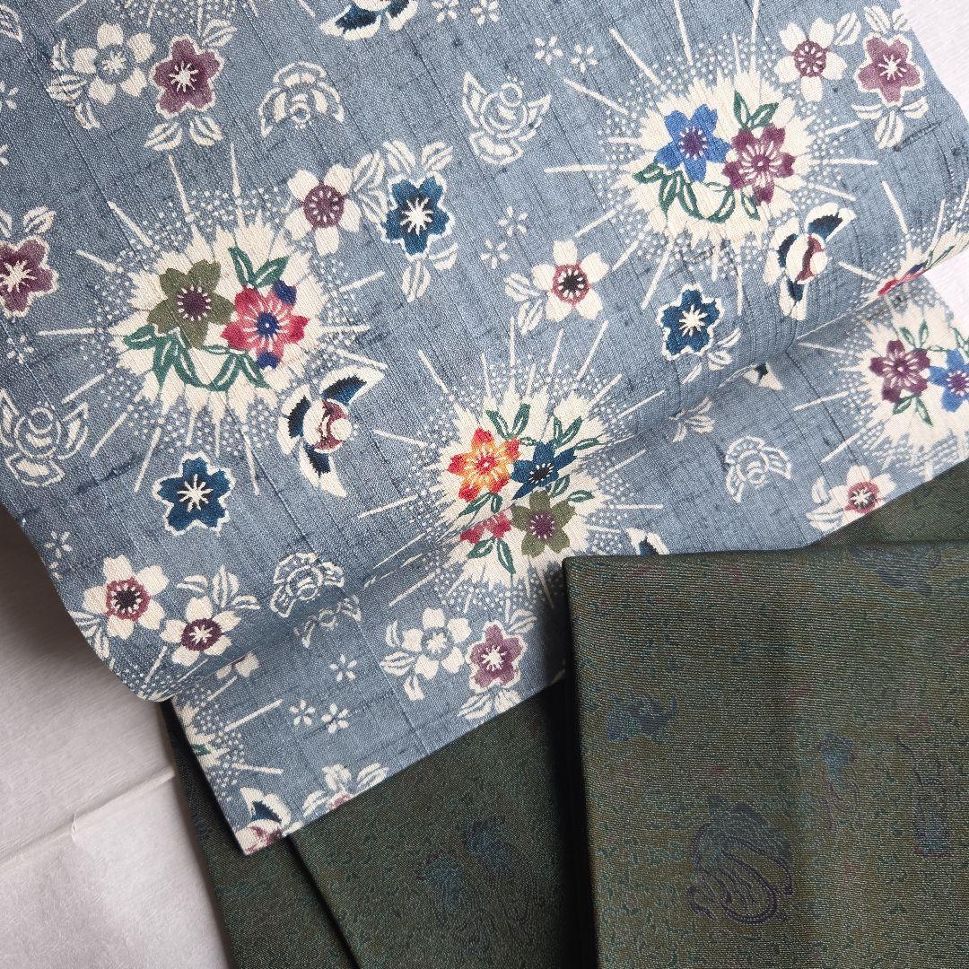 さらりと締める　本場琉球紅型　平野晋二郎　紬名古屋帯