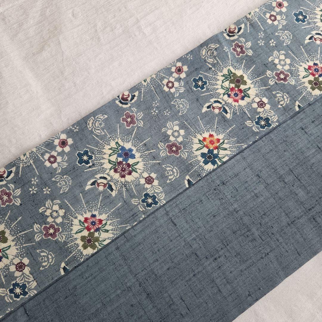 さらりと締める　本場琉球紅型　平野晋二郎　紬名古屋帯