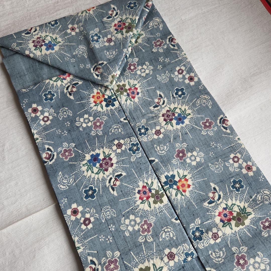 さらりと締める　本場琉球紅型　平野晋二郎　紬名古屋帯