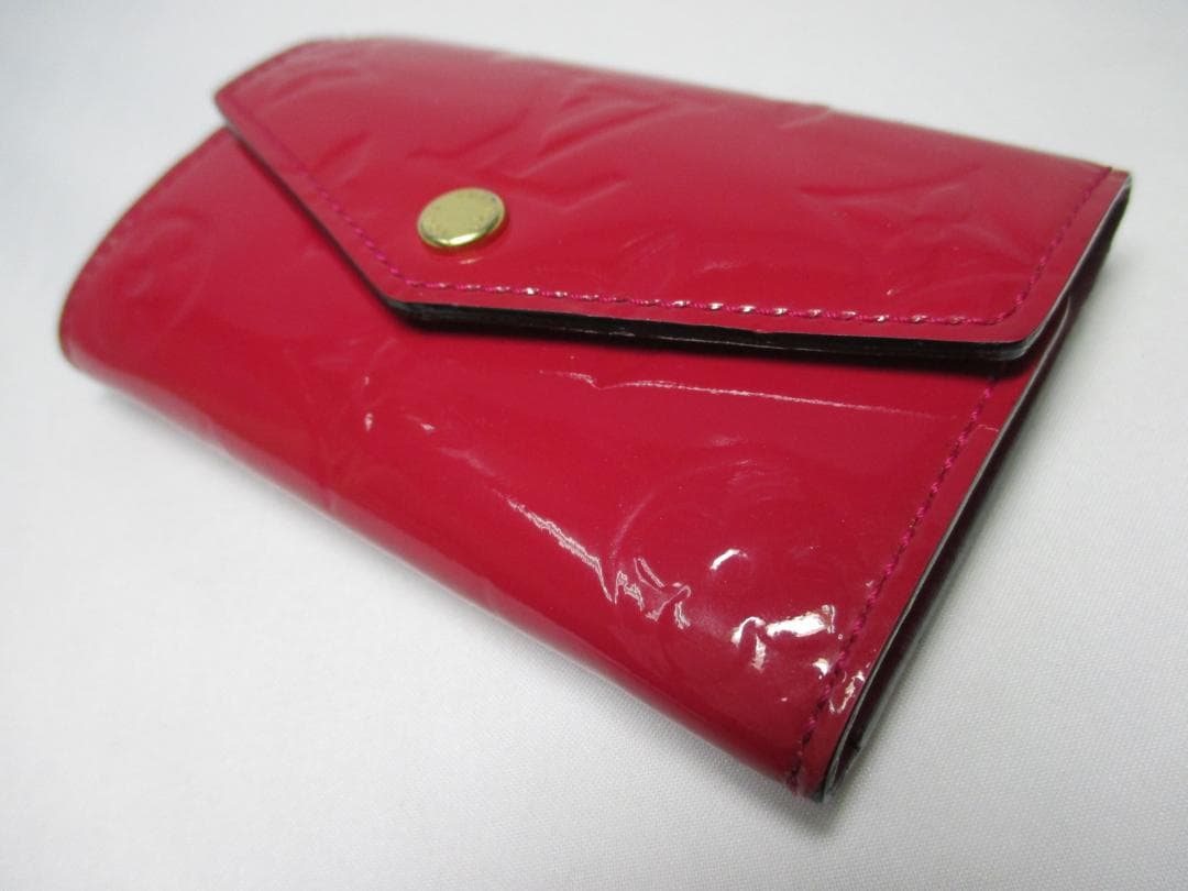 美品 ルイヴィトン ヴェルニ ６連キーケース レッド 赤 中古本物