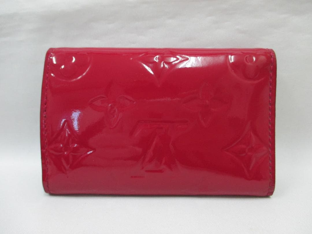 美品 ルイヴィトン ヴェルニ ６連キーケース レッド 赤 中古本物