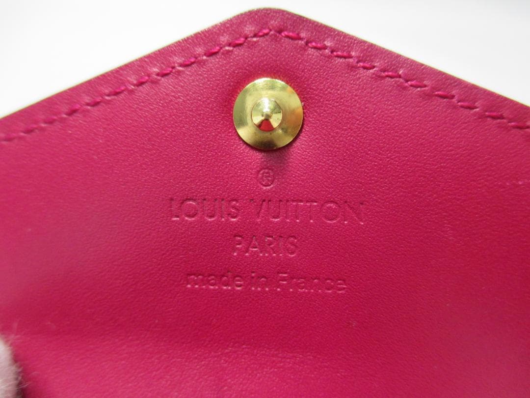 美品 ルイヴィトン ヴェルニ ６連キーケース レッド 赤 中古本物