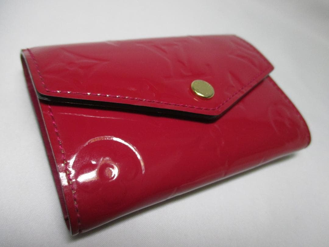美品 ルイヴィトン ヴェルニ ６連キーケース レッド 赤 中古本物