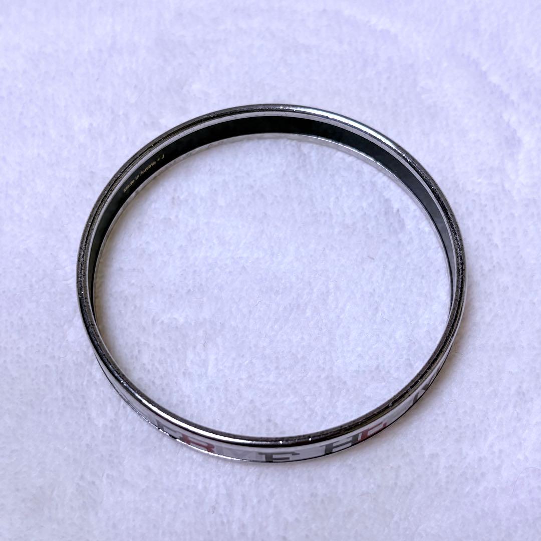 HERMES Émail Bangle ロゴ入り マルチカラー