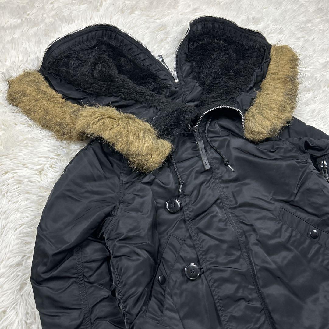 美品　アルファインダストリーズ　N-2B 黒　フライトジャケット　ブラック