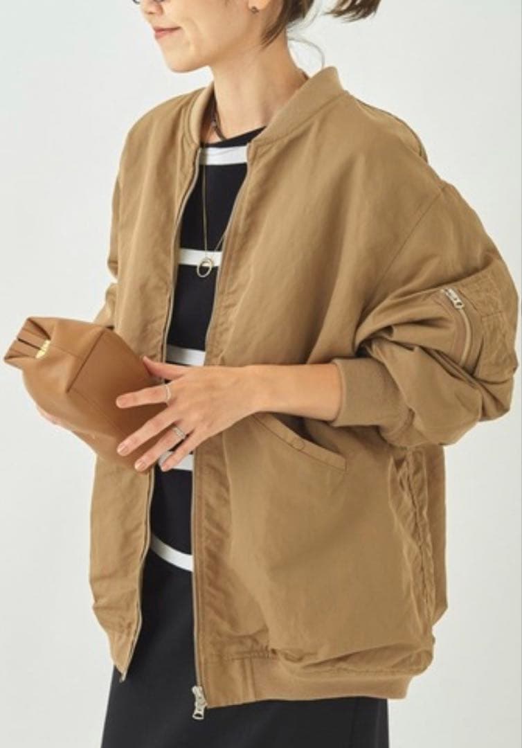 RIAM plage　MA-1 ブルゾン　ジャケット　リブニット　プラージュ