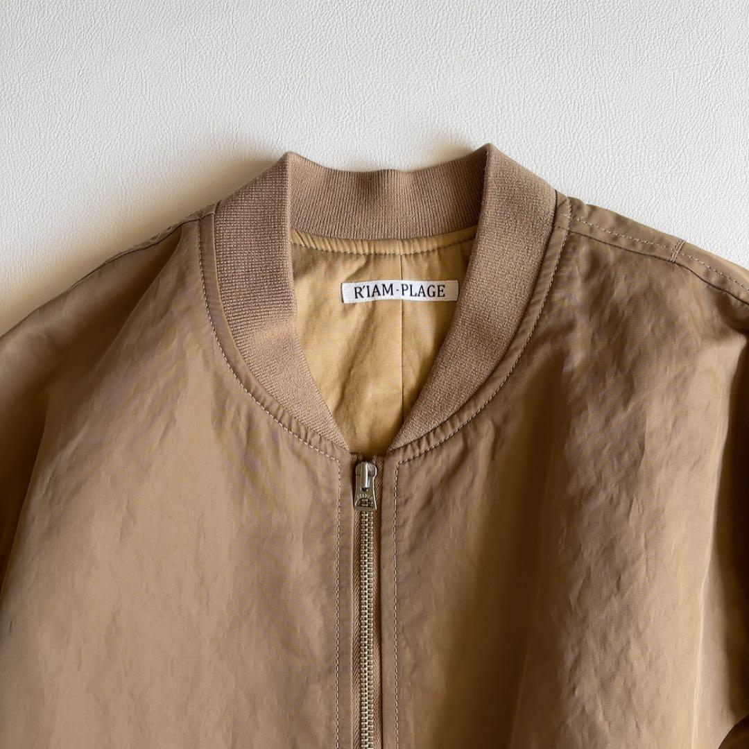 RIAM plage　MA-1 ブルゾン　ジャケット　リブニット　プラージュ
