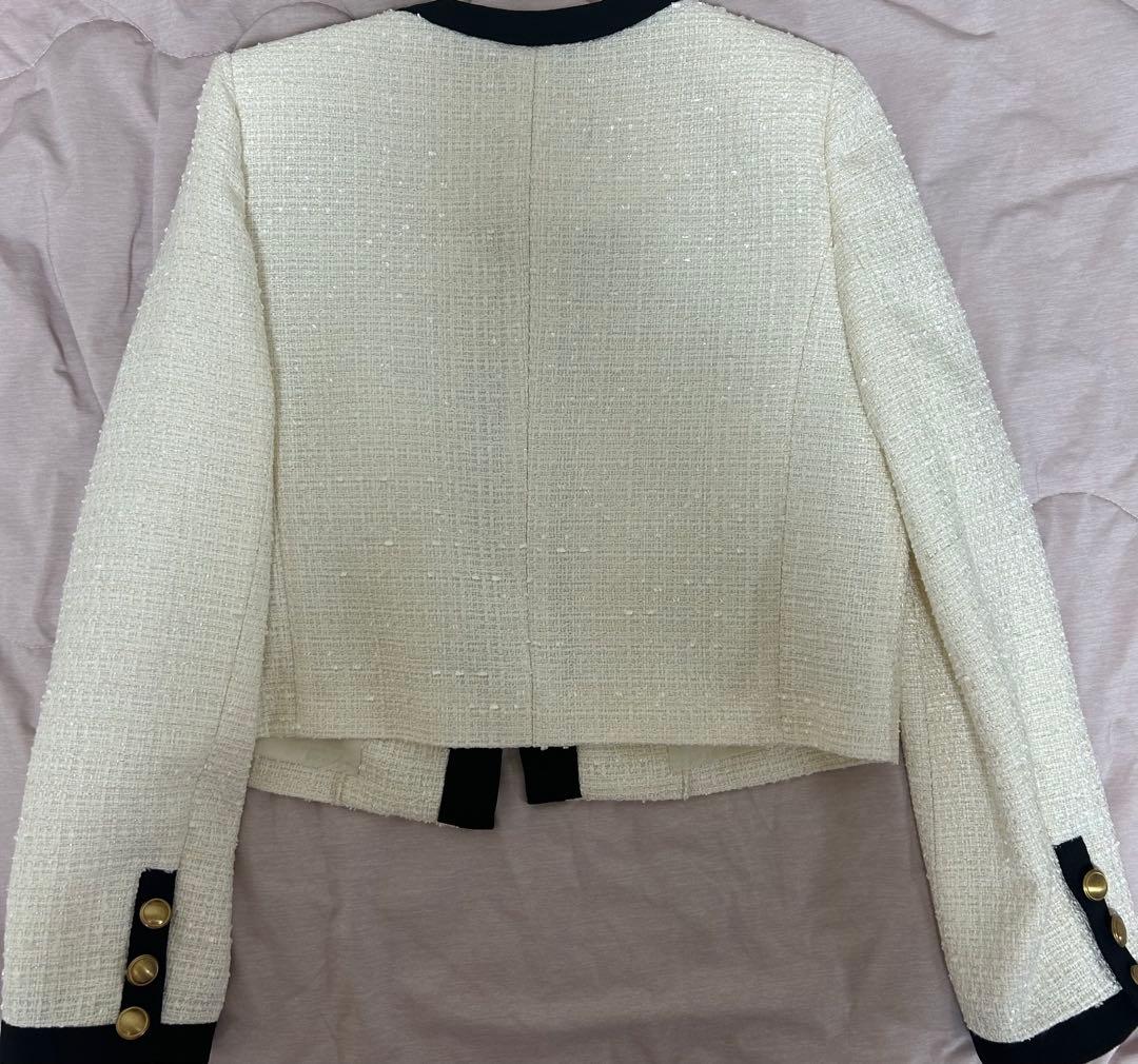 期間限定大幅値下げ中‼︎明日金額戻します。配色ツイードショートジャケット　新品