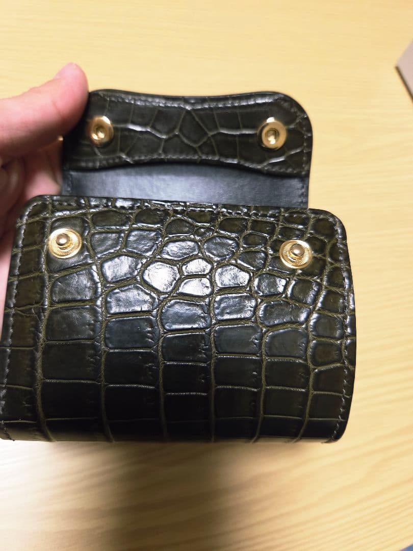 【1点物】ENO クロコ　カーキ色