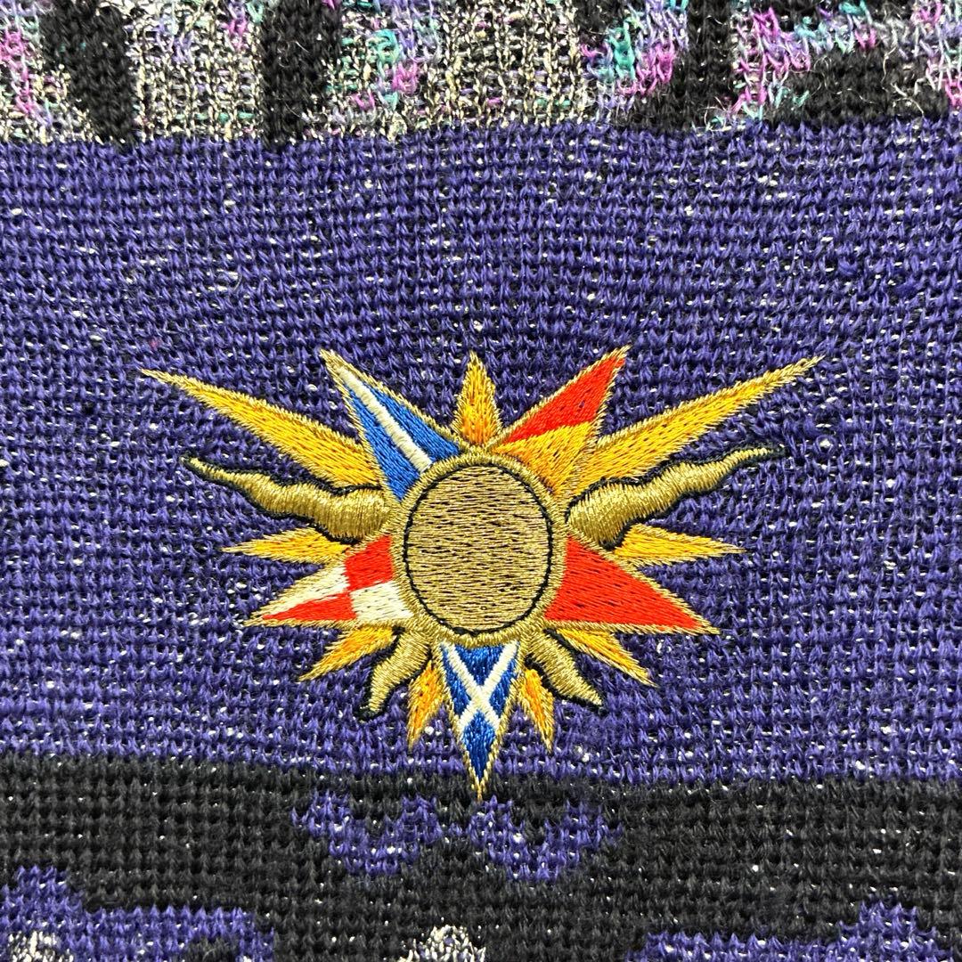 J's ジャンボ尾崎 ブリヂストン　銀糸　ラメ　ゴルフ　セーター ニット　90s