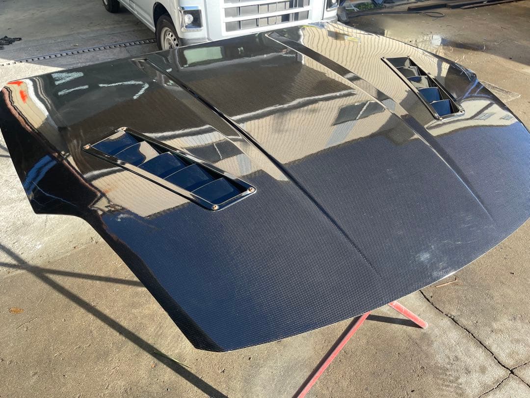 z33 前期 リアルカーボン 後付けエアベント付きフード ジャンク