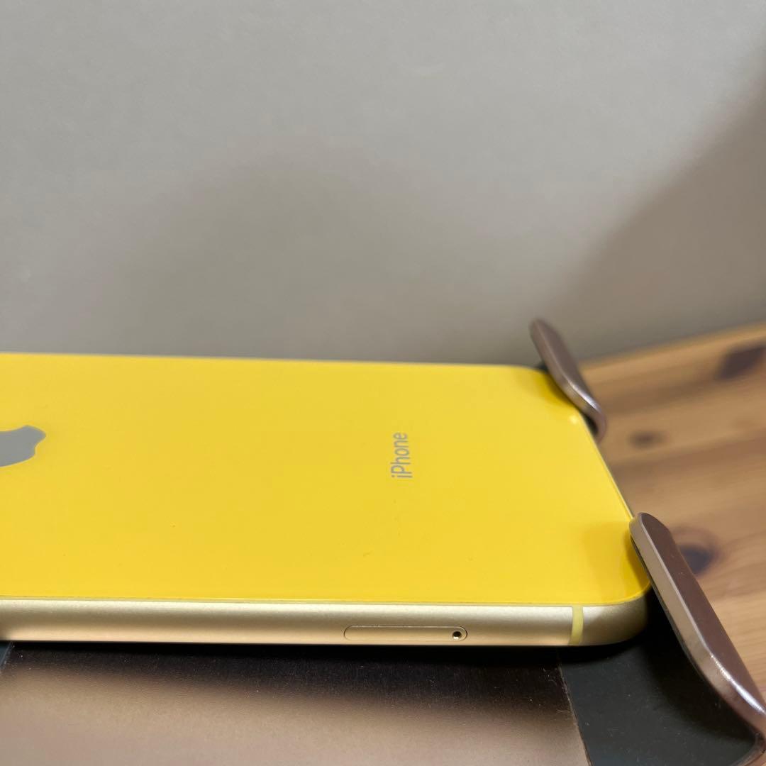バッテリー新品100%！美品！iPhoneXR 64GB イエロー