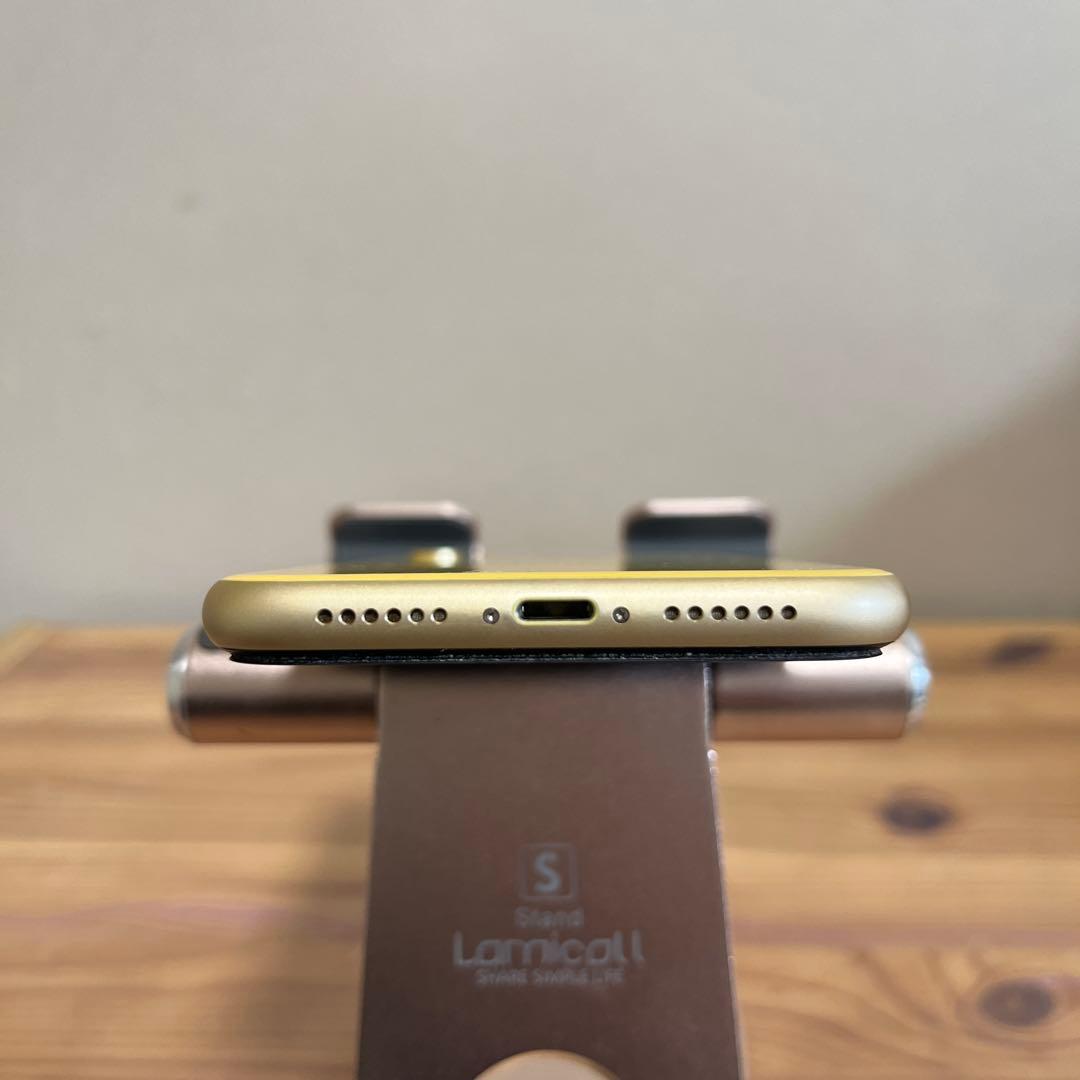 バッテリー新品100%！美品！iPhoneXR 64GB イエロー