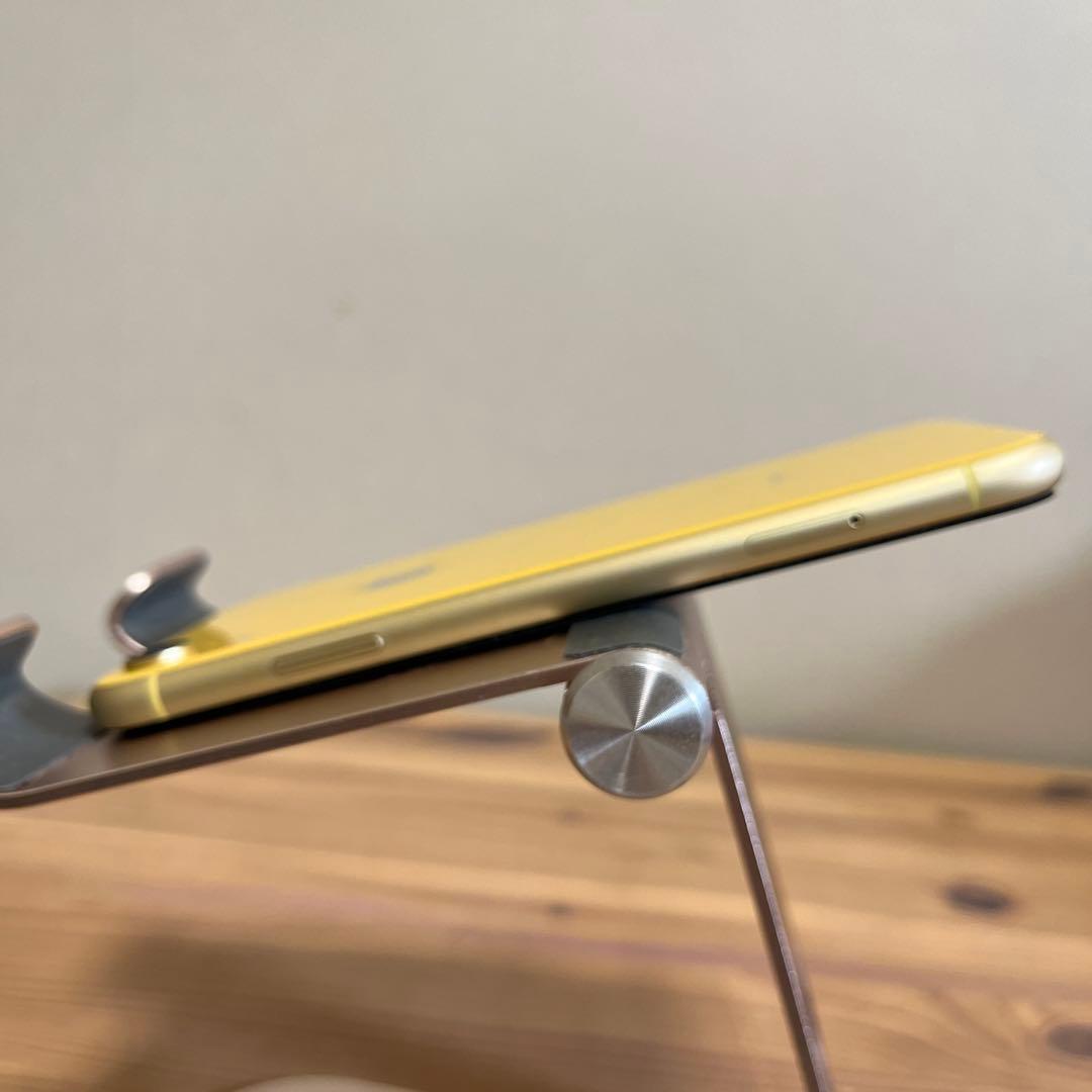 バッテリー新品100%！美品！iPhoneXR 64GB イエロー