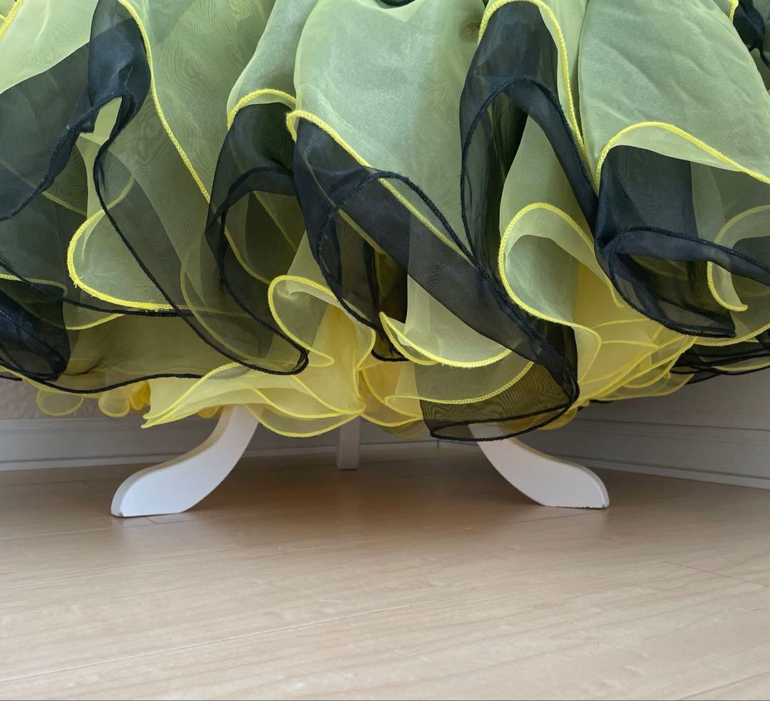 社交ダンス　スタンダードドレス⭐️イエロー＆ブラック