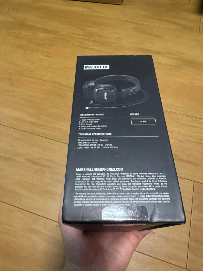 Marshall MAJOR IV ワイヤレスヘッドホン