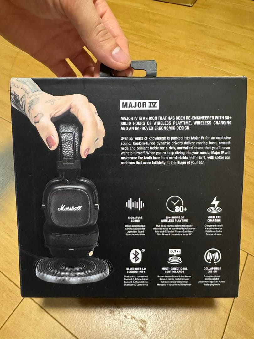 Marshall MAJOR IV ワイヤレスヘッドホン