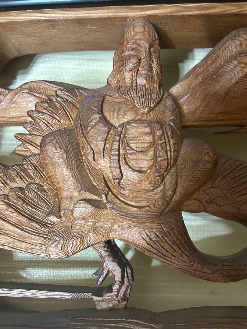 欄間　一対　七福神　建具