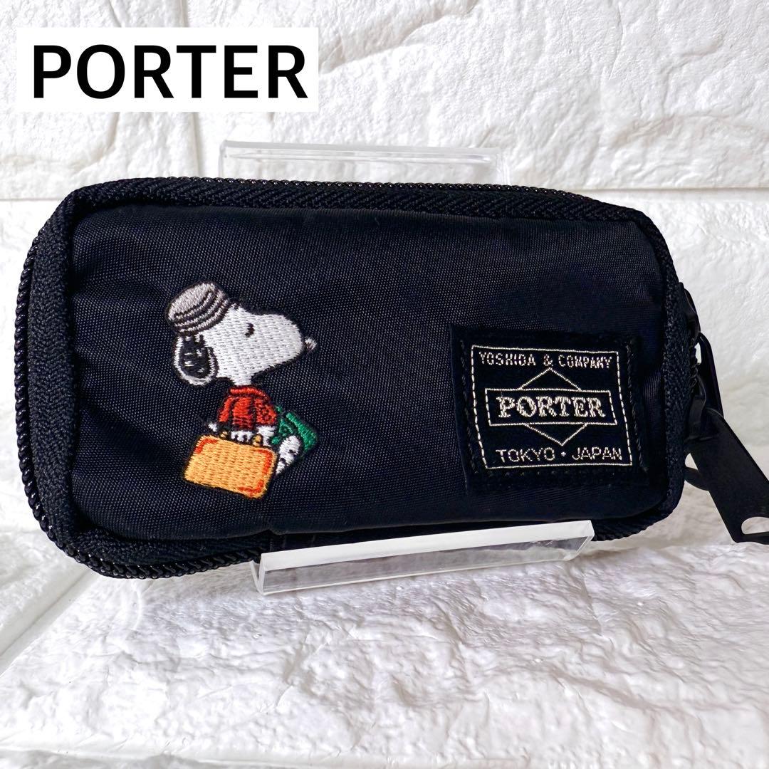極美品✨JOE PORTER ポーター 吉田カバン スヌーピー キーケース 黒色