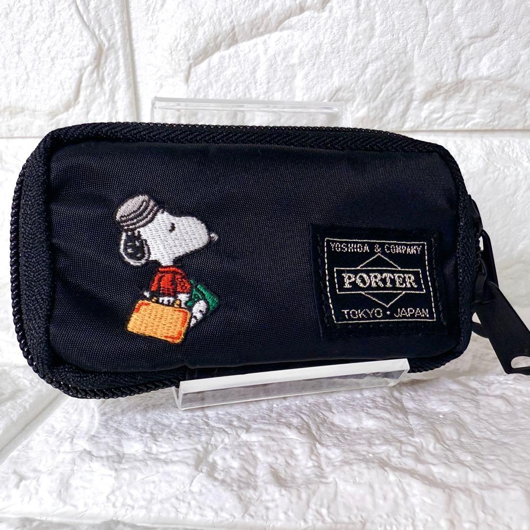 極美品✨JOE PORTER ポーター 吉田カバン スヌーピー キーケース 黒色