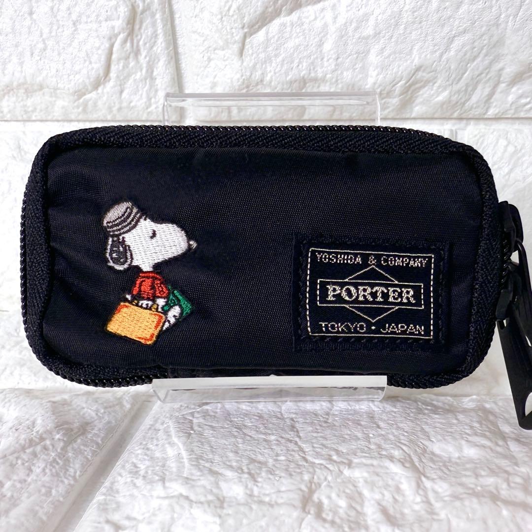 極美品✨JOE PORTER ポーター 吉田カバン スヌーピー キーケース 黒色