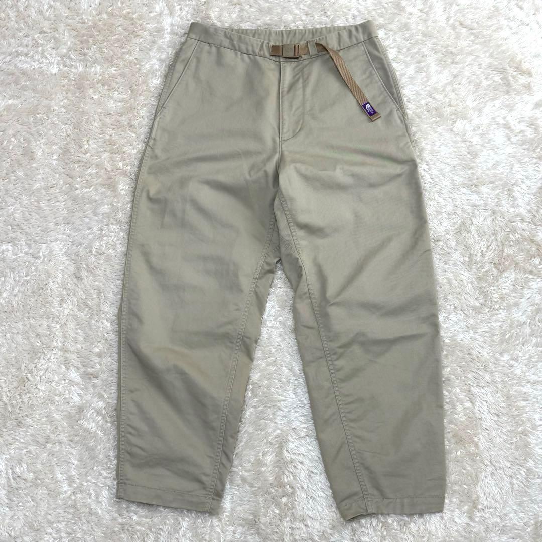 NT5302N PURPE LABEL ストレッチツイルワイドテーパードパンツ