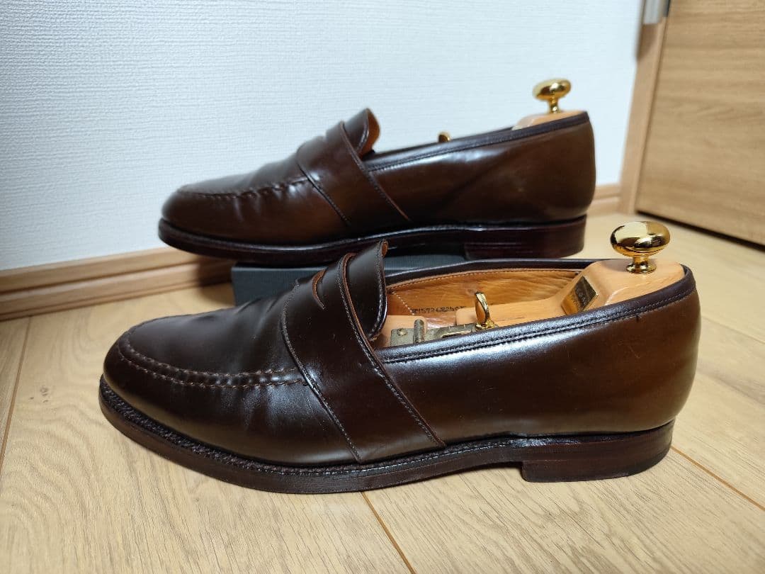 激レア！ラルフローレン 10E crockett&jones 革靴 シガー 英国