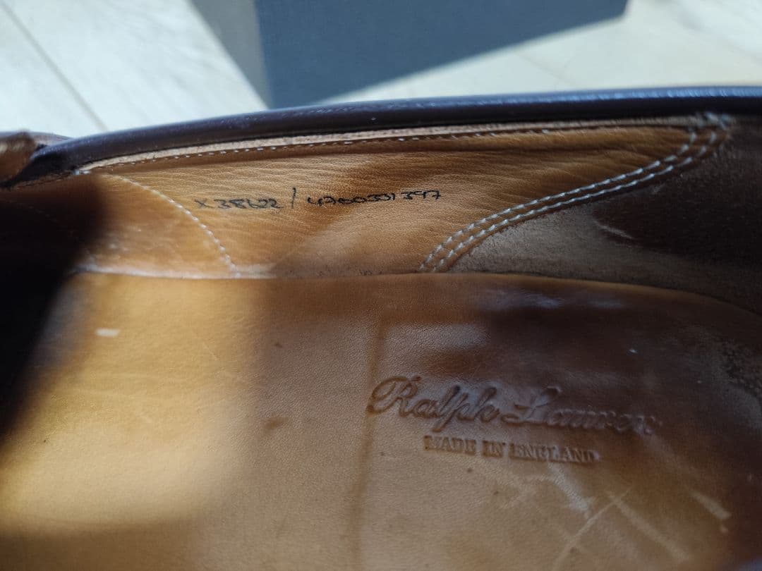 激レア！ラルフローレン 10E crockett&jones 革靴 シガー 英国