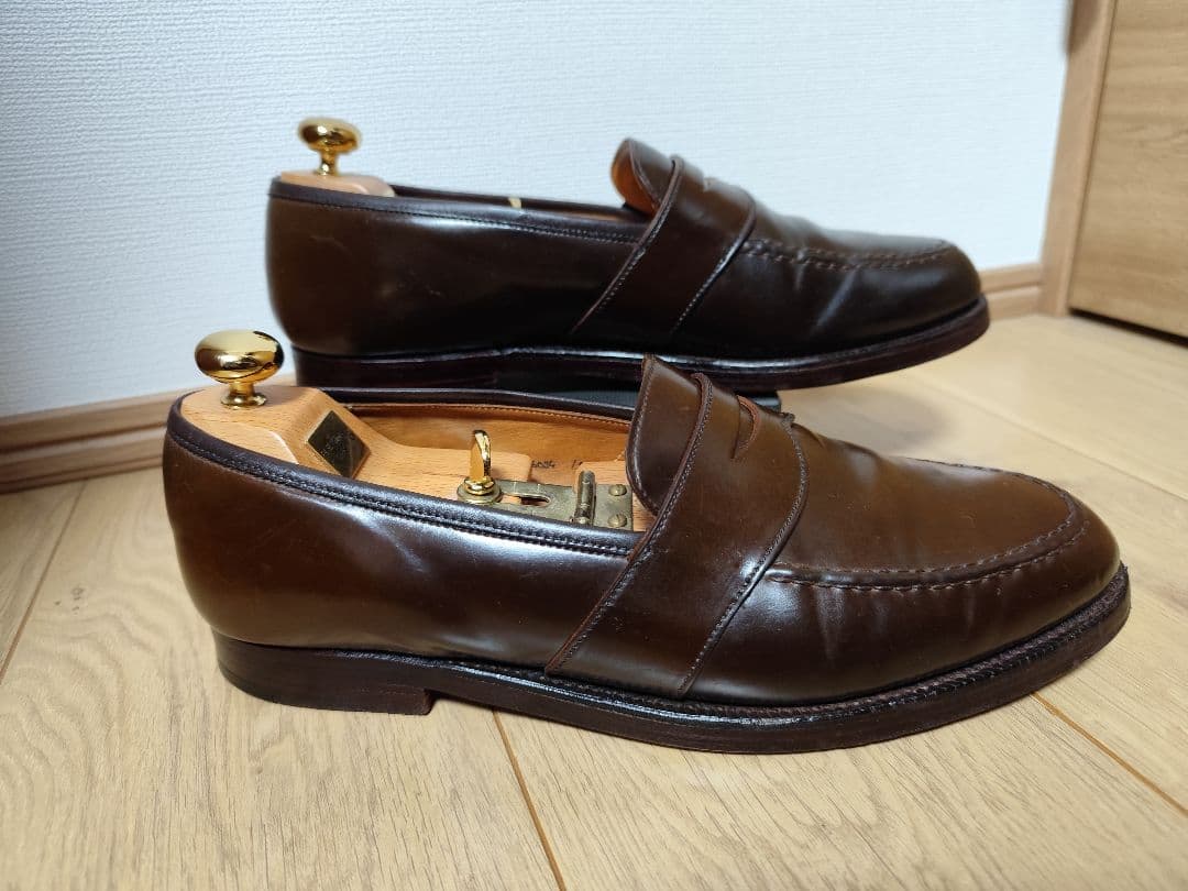 激レア！ラルフローレン 10E crockett&jones 革靴 シガー 英国