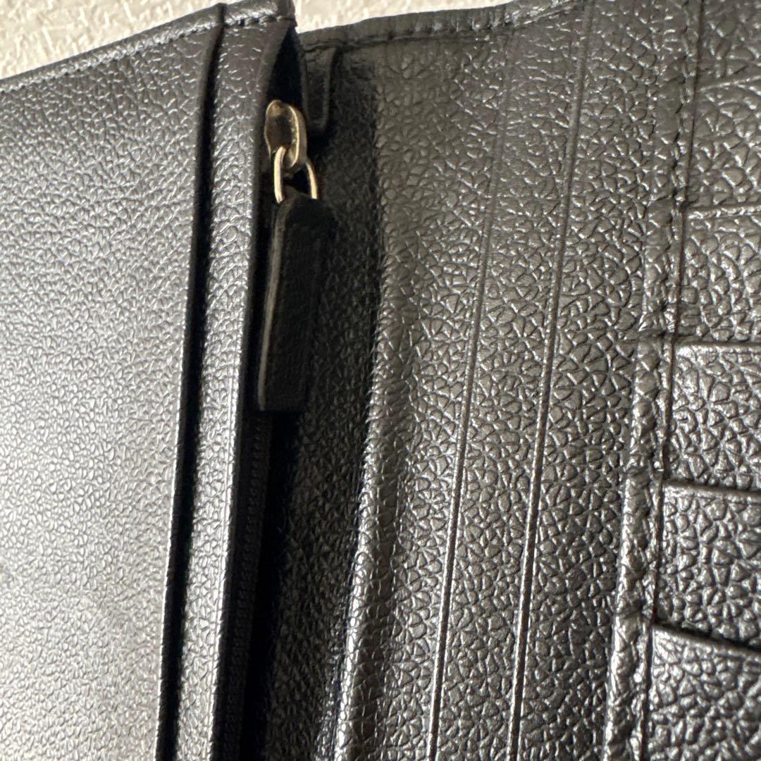 BVLGARI ブルガリ 長財布 財布 二つ折り レザー ブラック